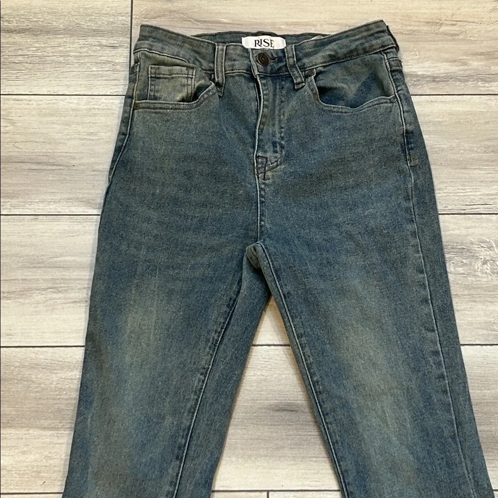RISE supply co high rise flare jeans size 3 long tall